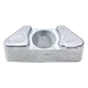 Anodo Bloque Motor para Motor Fuera de Borda Yamaha Compatible con 115 130 140H 200A